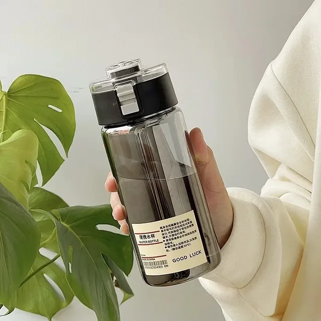 350/550/800Ml Transparent Water Bottles with Rope Portable Bpa Free Leakproof Drink Bottle Travel Drop-Resistant Tea Cup 3