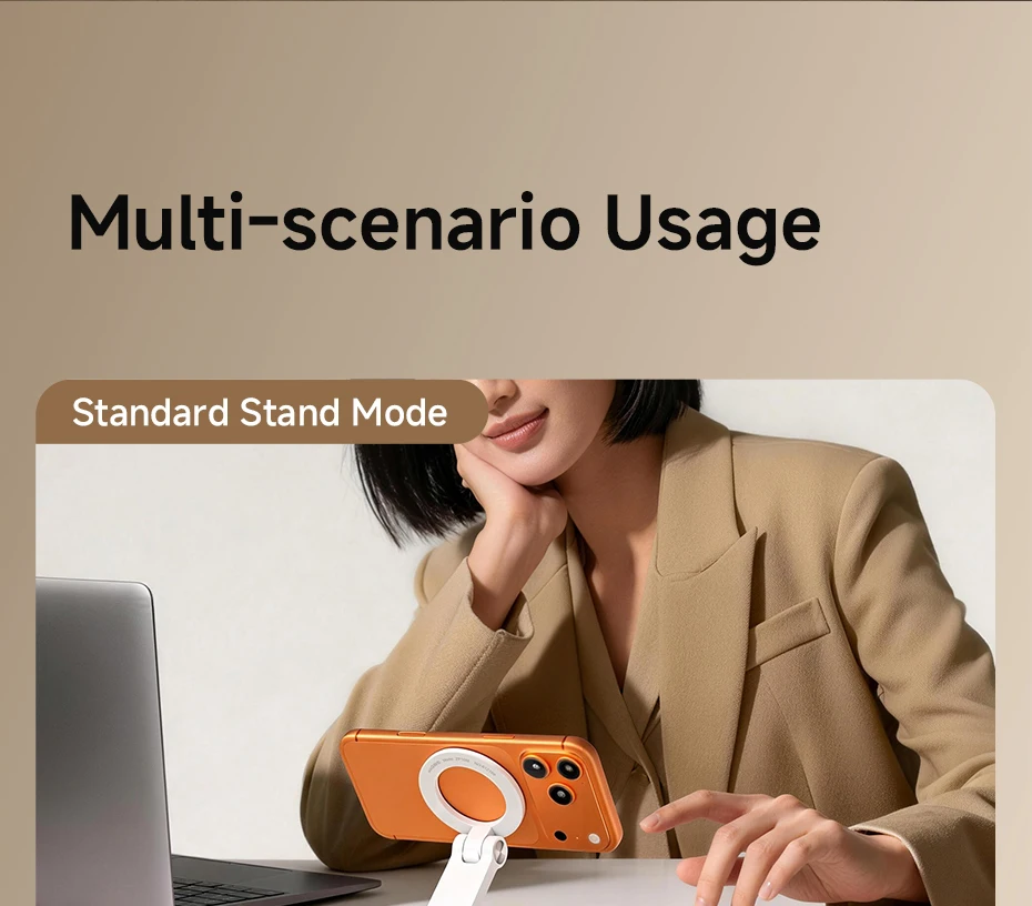 Hagibis Foldable Magnetic Desk Stand 360° for MagSafe