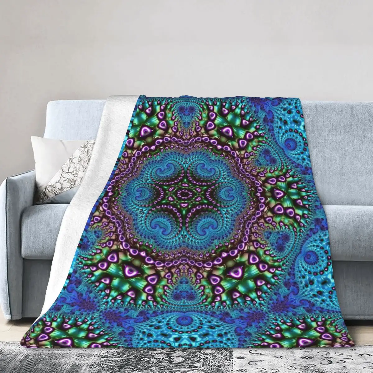 

Mandala Bed Blanket Flannel Blanket Flannel Blanket Air conditioning blanket