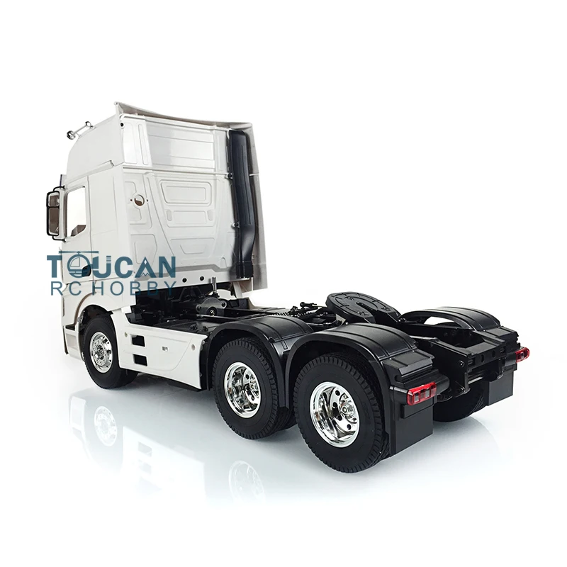 1/14 3Axles 35T Motor RC Tractor Truck KIT DIY Model Open Door 1851 Cabin Car Unassembled Unpainted Toy Tractors TH16657 6