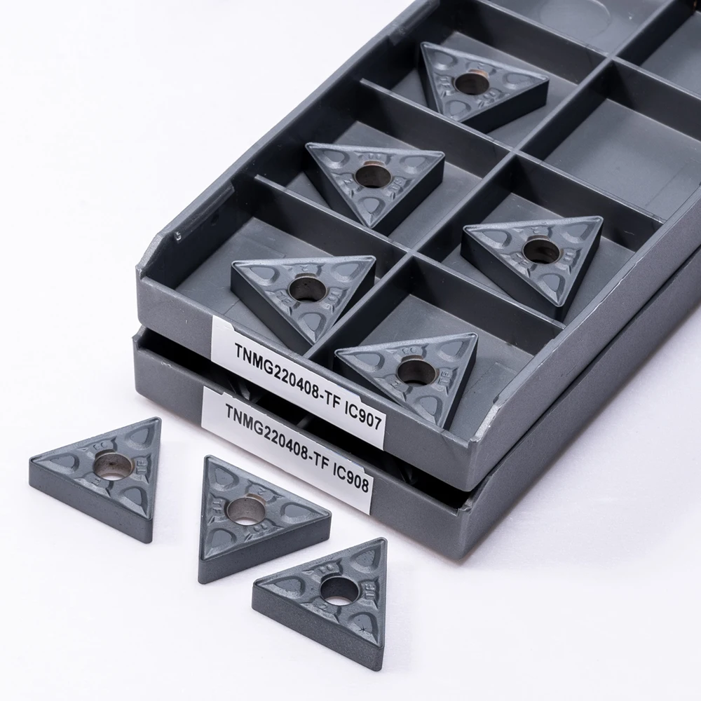 

TNMG220404-TF IC907 IC908 TNMG220408 Carbide Insert TNMG 220404/220408 CNC Lathe Turning Boring Tool Blade Machining Steel Cut