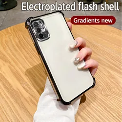 Glitter Plating Shiny Soft Back Cover with Camera Lens Protection for Redmi Note10T 5G (4jfs black)