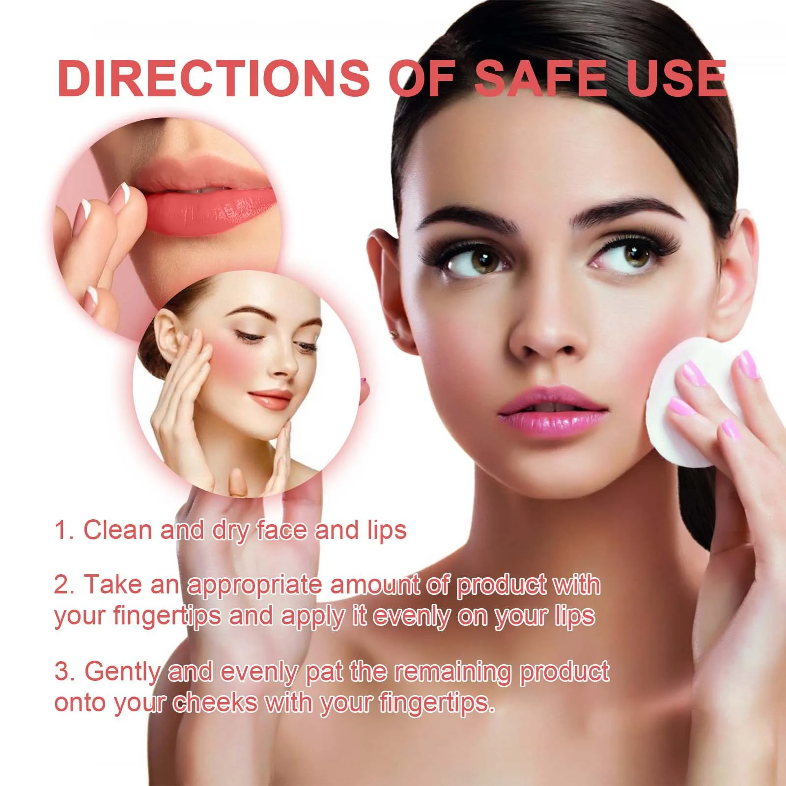 Jelly Lip Eye Cheek Tint Face Blusher Lip Gloss Brighten Cream Lipstick Moisturizing Face Contouring Shadow Makeup Cosmetics