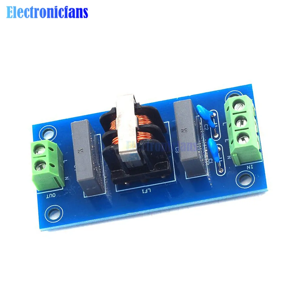 220V 2A Filtro Sound Booster Socket Sound Lift Filtro Socket Modulo Scheda Di Alimentazione Riduzione Del Rumore Modulo Scheda Filtro