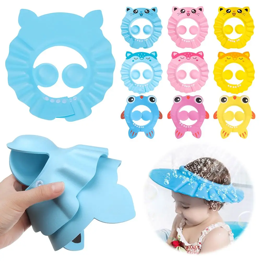 Ear Protection Waterproof Adjustable Eye Protection Bath Visor Wash Hair Shield Shampoo Hat Baby Shower Caps