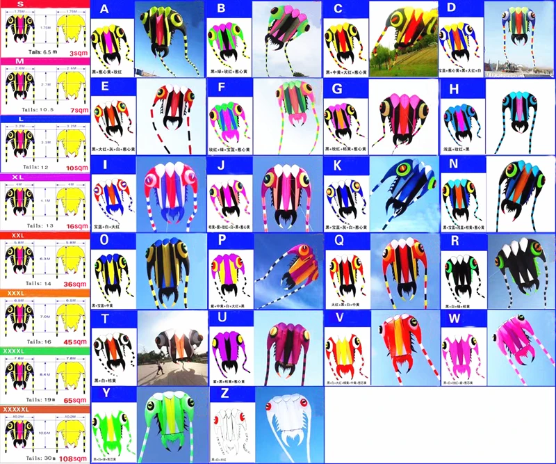 free shipping trilobites kite factory weifang big kite for adults jellyfish kites soft kites inflatable kites octopus kite ikite 6