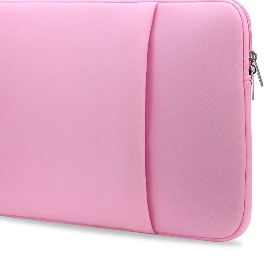 Elegant Pink Laptop Sleeve - Soft Pouch