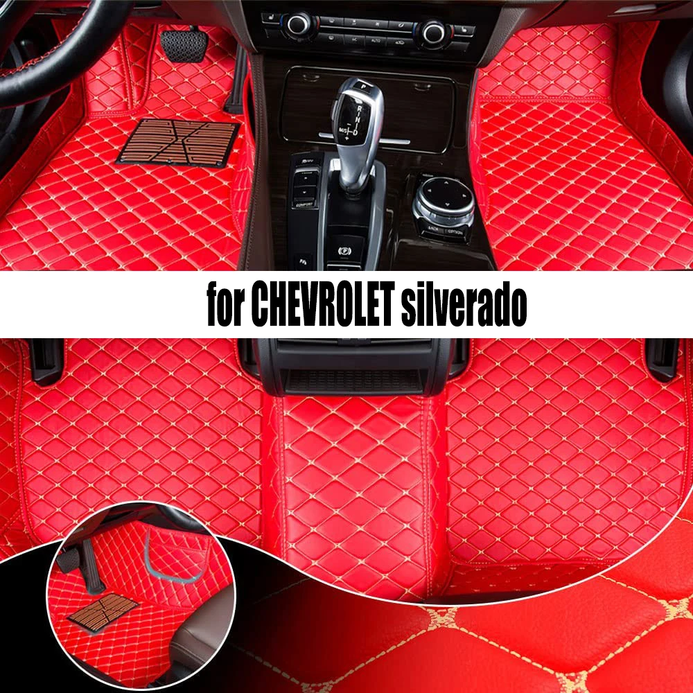 

Custom Car Floor Mat For CHEVROLET Silverado 2500 2002-2008 Year Upgraded Version Foot Coche Accessories Carpets