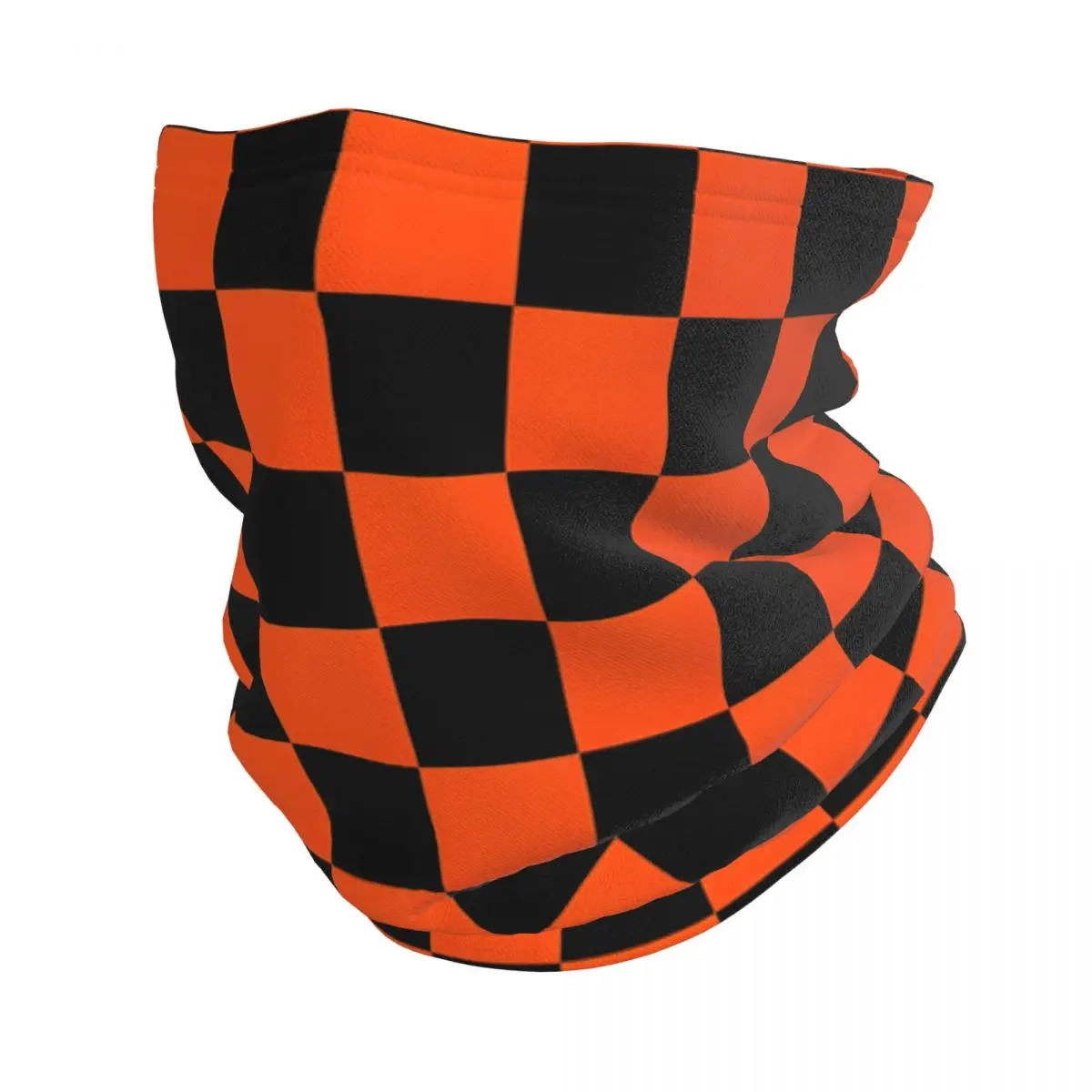 Orange And Black Bandana Neck Gaiter Windproof Face Mask Scarf Cover Women Men Headwear face mask cycling bandana neck wrap bandana headscarf cotton bandana neck gaiter bandana neck cover multifunctional bandana motorcycle bandana camouflage bandana