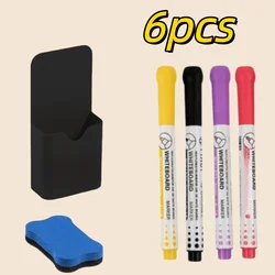 Versatile Whiteboard Marker Set: Includes Erasable Pens, Magnetic Storage, and Eraser for Office, School & Home (Option 1)