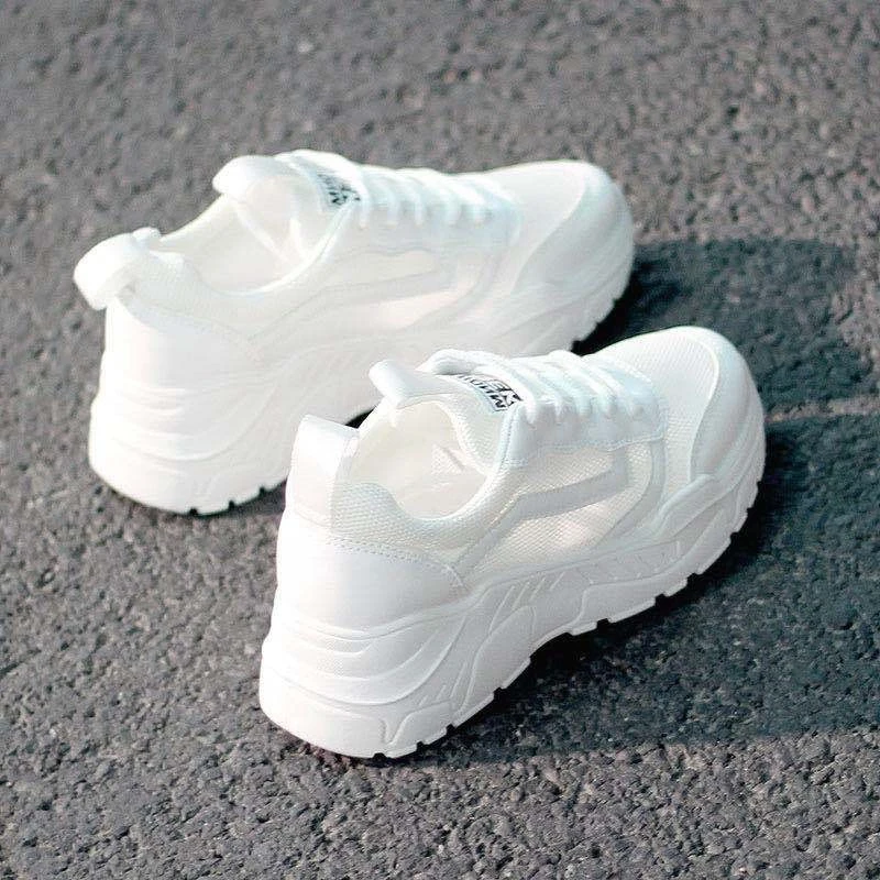 Women Casual Shoes Comfortable Breathable Mesh Sneakers Womens's Flat White Sneakers Vulcanized Shoe Zapatos Mujer 3