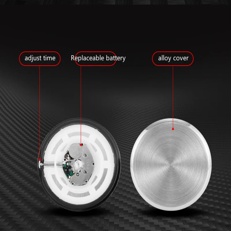 Car Clock Motorcycle Handlebar Clock Air Outlet Dashboard Clock 4cm Luminous Car Clock Mini Electronic Air Vent Clock Quartz Watch Bicycle Motorcycle Watch Auto Dashboard