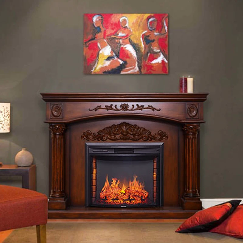 Electric Fireplace Core Fake Decorative Fireplace Simulation Flame Electric Fireplaces With 3d Fire Fake Fireplace Heater 6