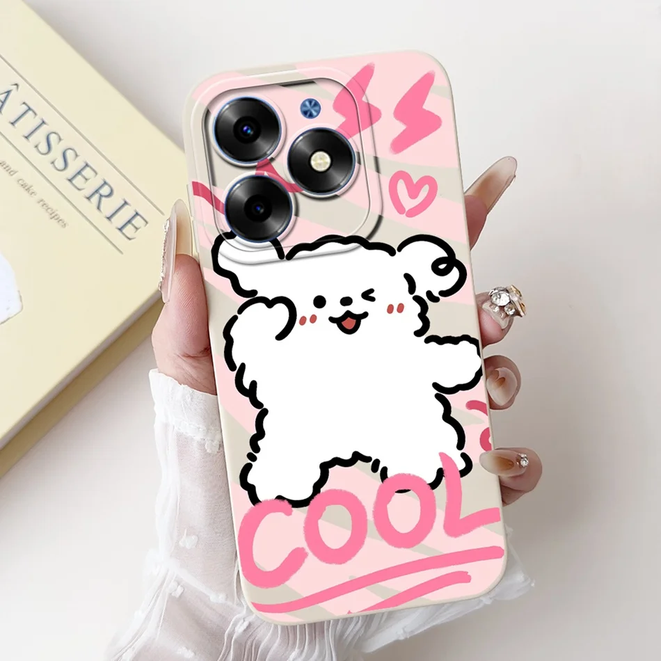 Cute Panda Rabbit Cartoon Soft Silicone Lens Protective Bumper Phone Case