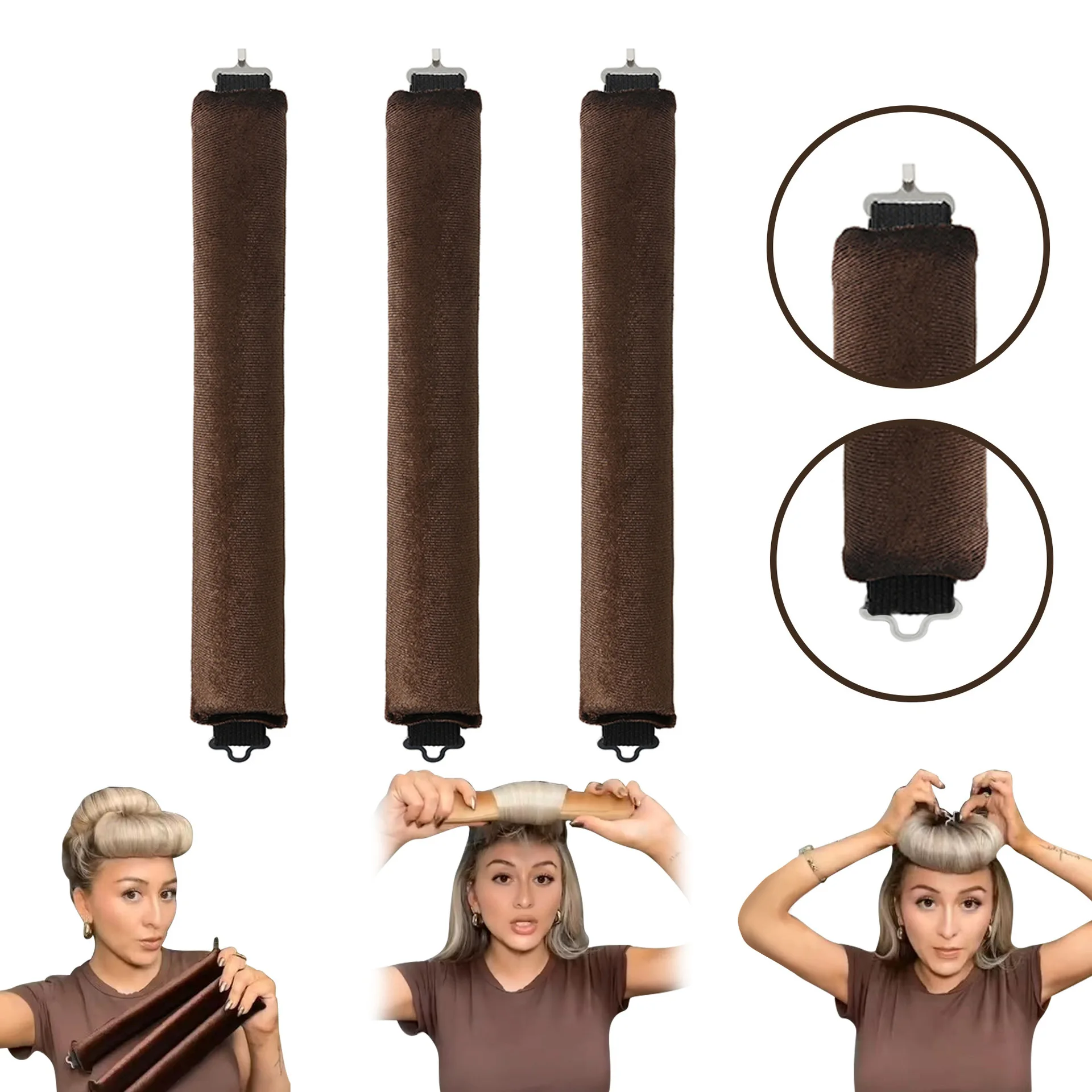 Hair Styling Tool Hair Curling Tools Hair Accessories Heatless Curls Beauty Women Curly Products Hair Curler Rubber Curling Sleep Hairdresser Tools Foam Rollers