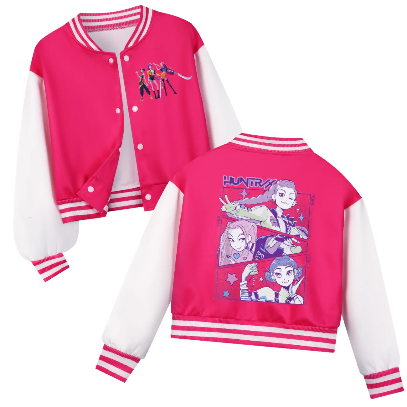 YiLianDa Veste Kpop Huntrix Pour Enfants Et Adolescents, Blouson