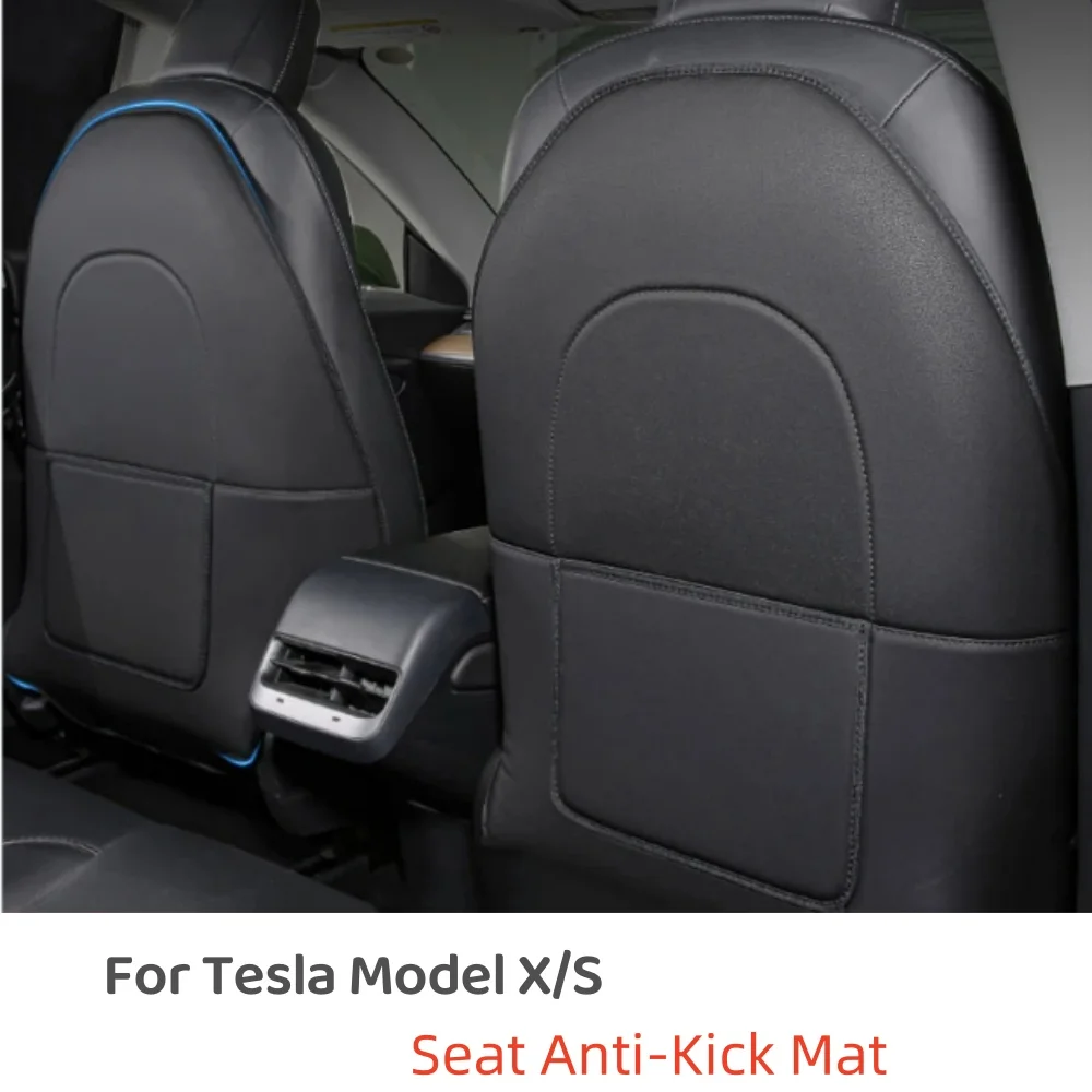 

2pcs Car Seat Back Cover Protector Kick Clean Mat Pad Anti Stepped Dirty for Baby New Leather Kick Mat Car Accessories