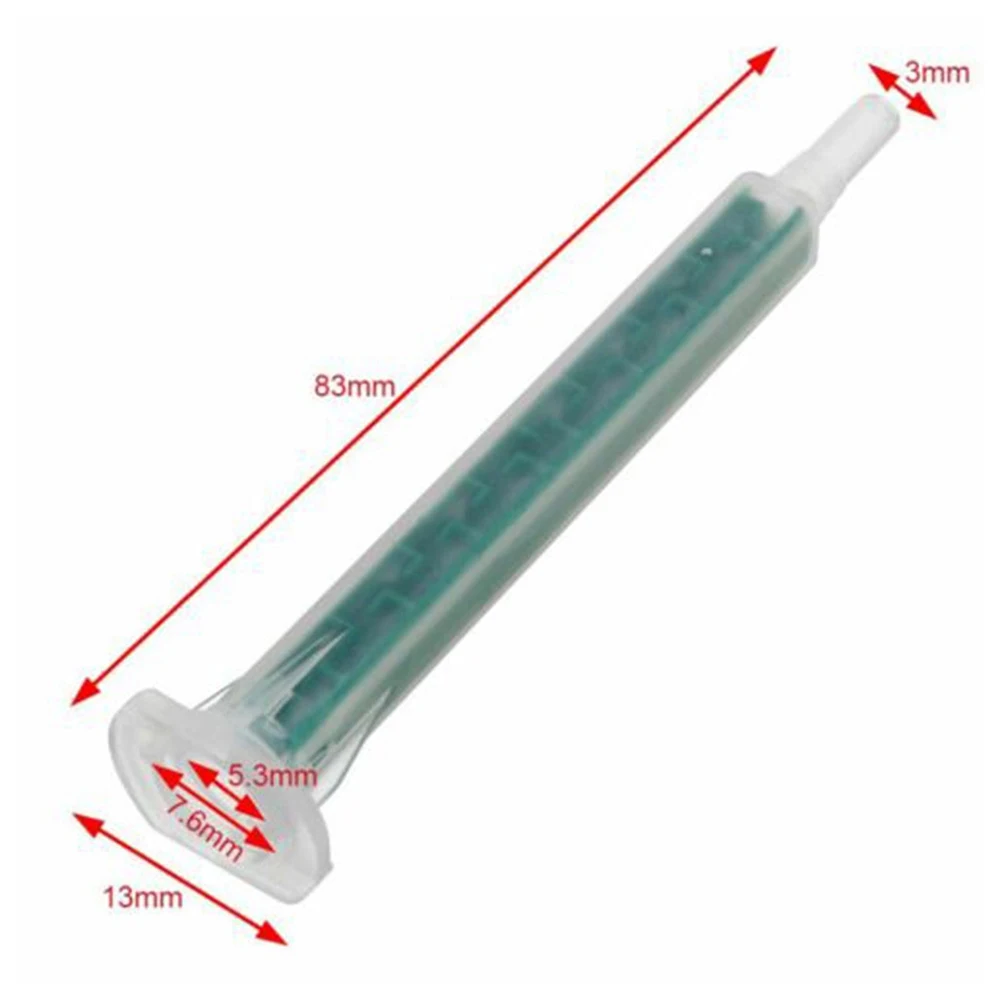 20PCS 2K Adhesive Mixing Tips Mixer Nozzles Mixer Tips Static Resina Epoxi Epoxy Resin Epoxy Super-Glue Syringe