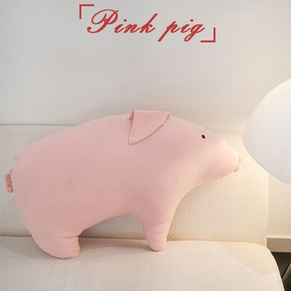 

Bubble Kiss Pink Cute Pig Pillow for Sofa Cotton Children's Doll Sleep Seat Cushion Homestay Bed Decoration Plush Stuffed Pillow