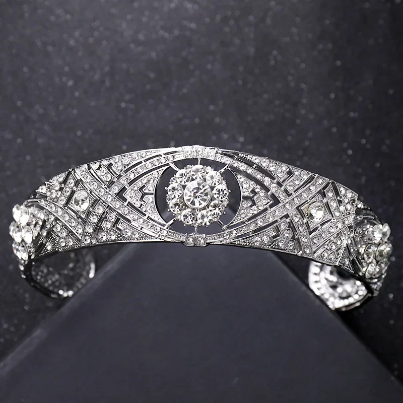 Luxury Crystal Tiaras And Crowns For Women Bride Rhinestone Prom Diadem Crown Bridal Wedding Hair Accessories Jewelry Crown Gift