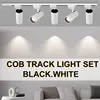 Set COB LED Track Lamp 220v Track Light Spotlight 30W For Indoor Store kitchen Bedroom Spot Rail Light Lighting 1