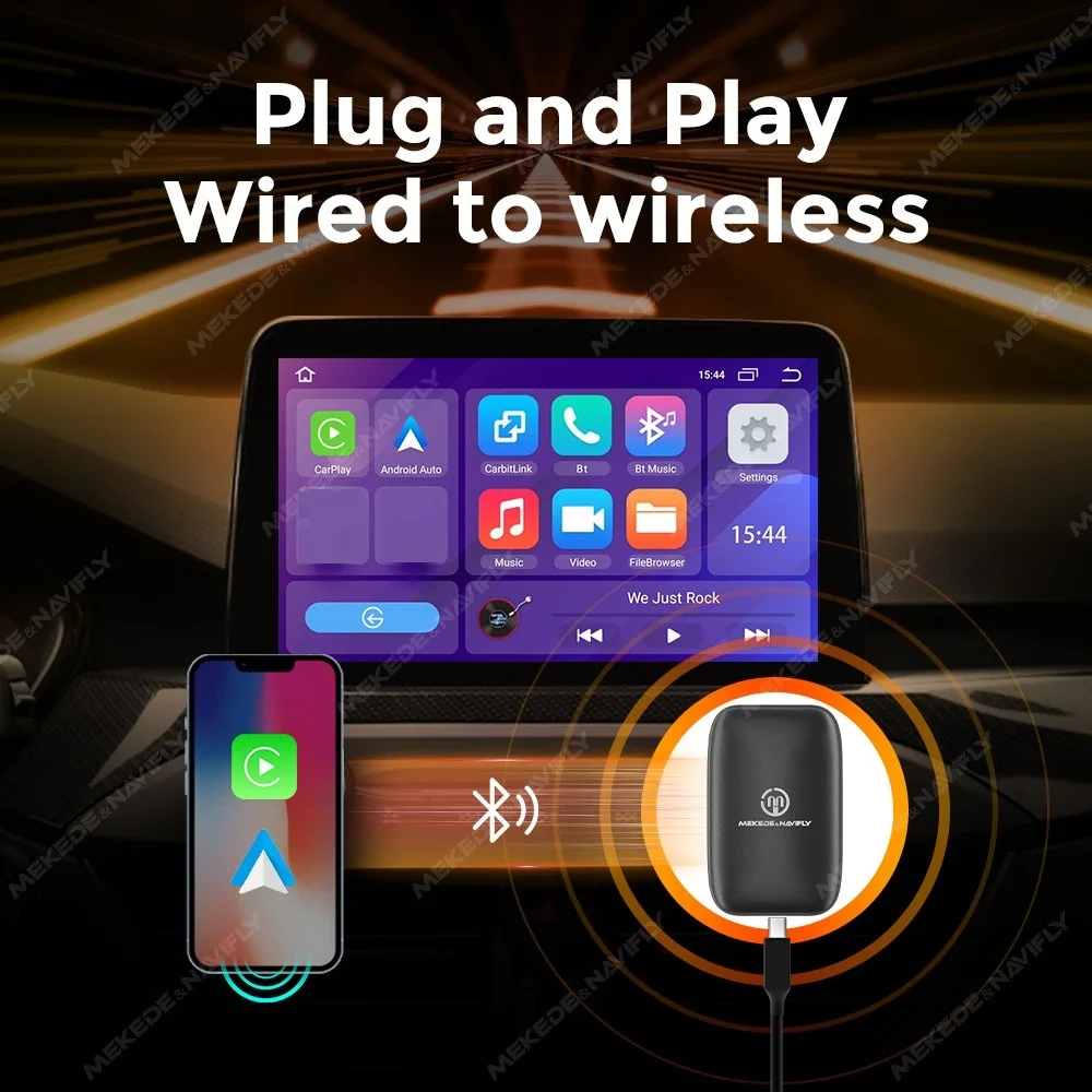MEKEDE    CarPlay ȵ̵ ڵ  Ai Box  ڵ  Netflix YouTube ׺̼ GPS ̷ ũ
