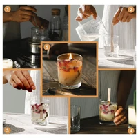 30pcs Wooden Candle Wicks Candle Making Set Wicks with Clip Base  Naturally Smokeless Wood Core for DIY Candle Jar Making Tools 6