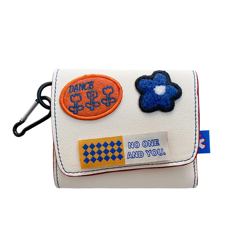 KoreanStylePUWalletCasualShortMultipleCardSlotsGirlHeart