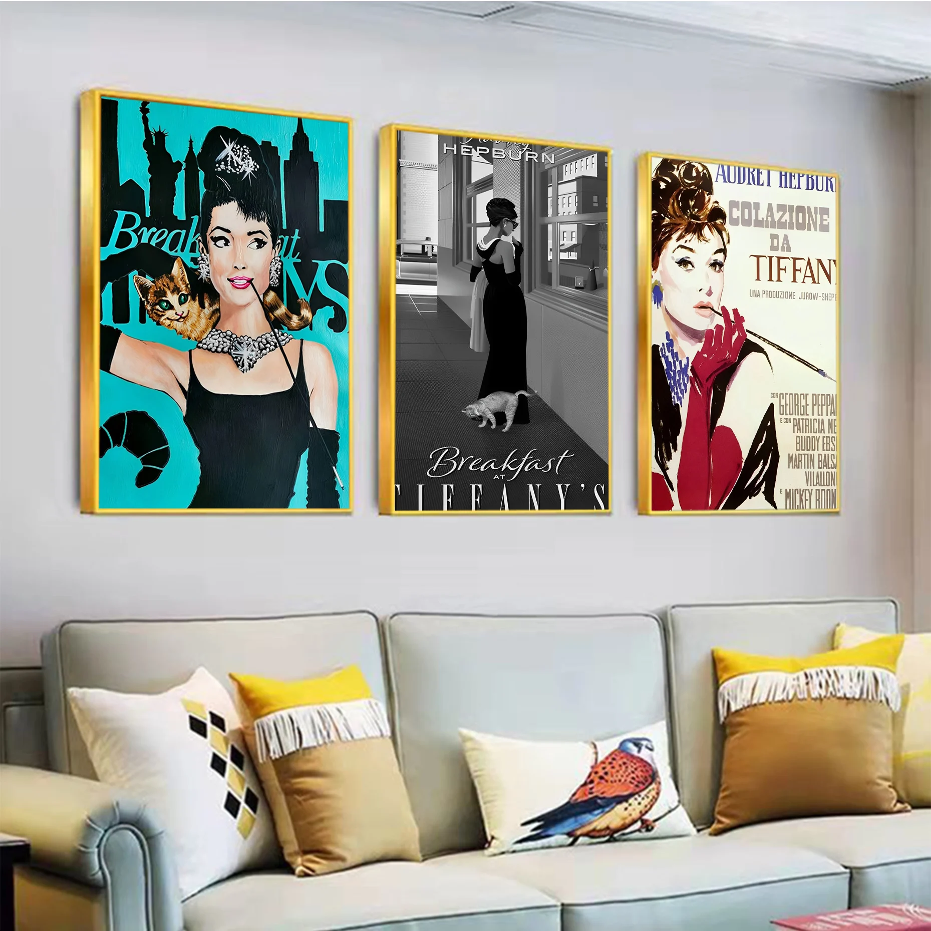 

Breakfast At Tiffany's Actor Poster Classic Anime Poster Waterproof Paper Sticker Coffee House Bar Room Wall Decor