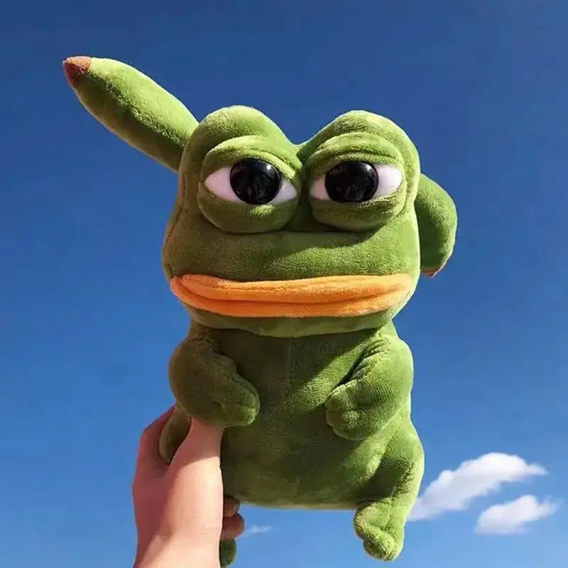 Покемон Аниме Пикачу кавайные мягкие игрушки для детей косплей Spoof Sad Frog Pepe брелок