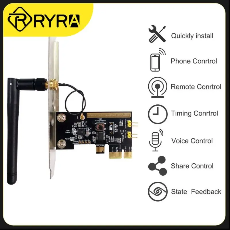 

Пульт дистанционного управления для компьютера Alexa Smart Home PCIE, Wi-Fi Смарт-ПК, для запуска, ввода в эксплуатацию, с поддержкой Alexa Echo, Новинка