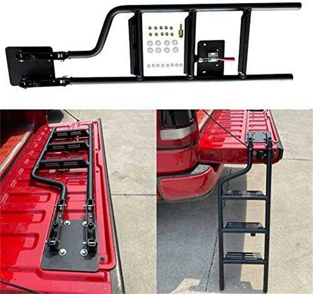 Escalón trasero plegable para escalera para puerta trasera, compatible con Ford