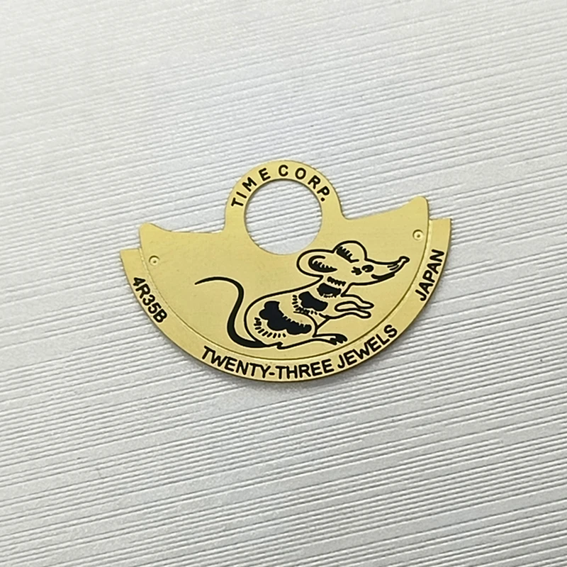 Silber NH35 NH36 Automatischer Hammerrotor-Patch, passend für NH35 NH36 4R35 4R36 7S Uhrwerk, automatisches Hammer-Metall-Patch-Teil – Detail 2
