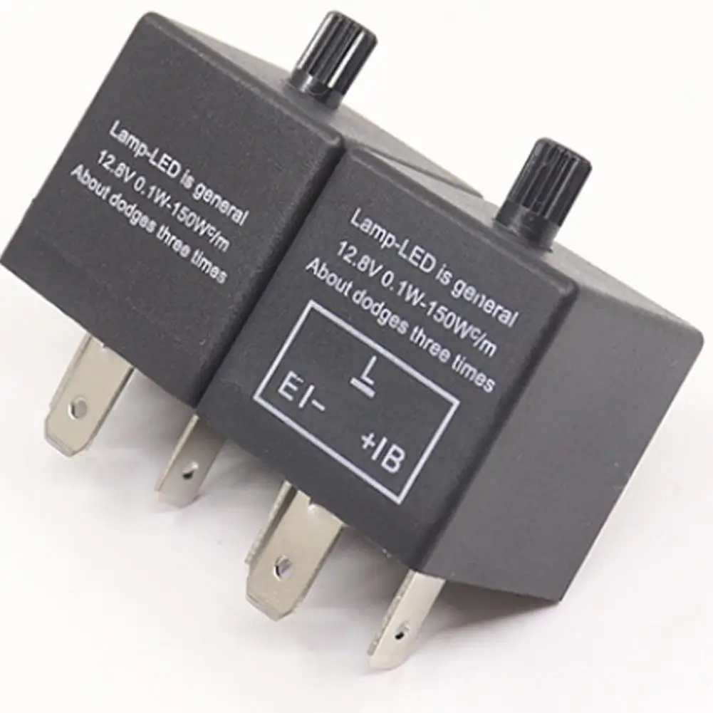 ElectronicLedAdjustableFlasherRelayForTurnSignalLightBlinker