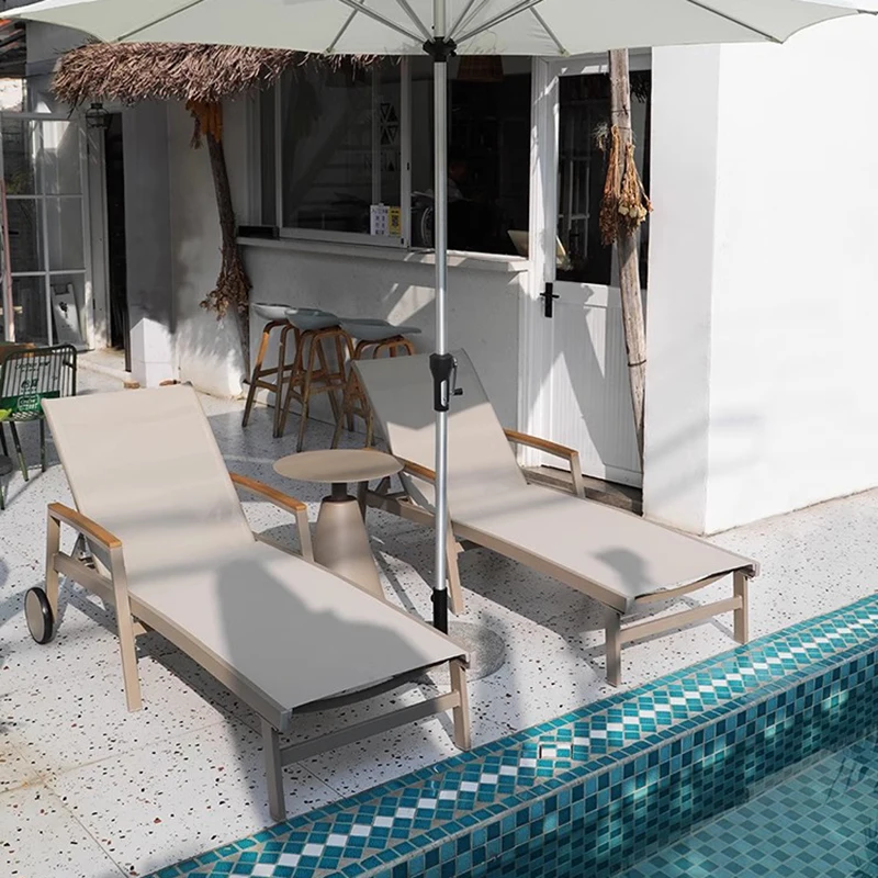 

Adults Bench Tanning Sun Loungers Unique Garden Patio Lazy Recliner Lounge Chair Armrest Relax Silla De Playa Outdoor Furnitures