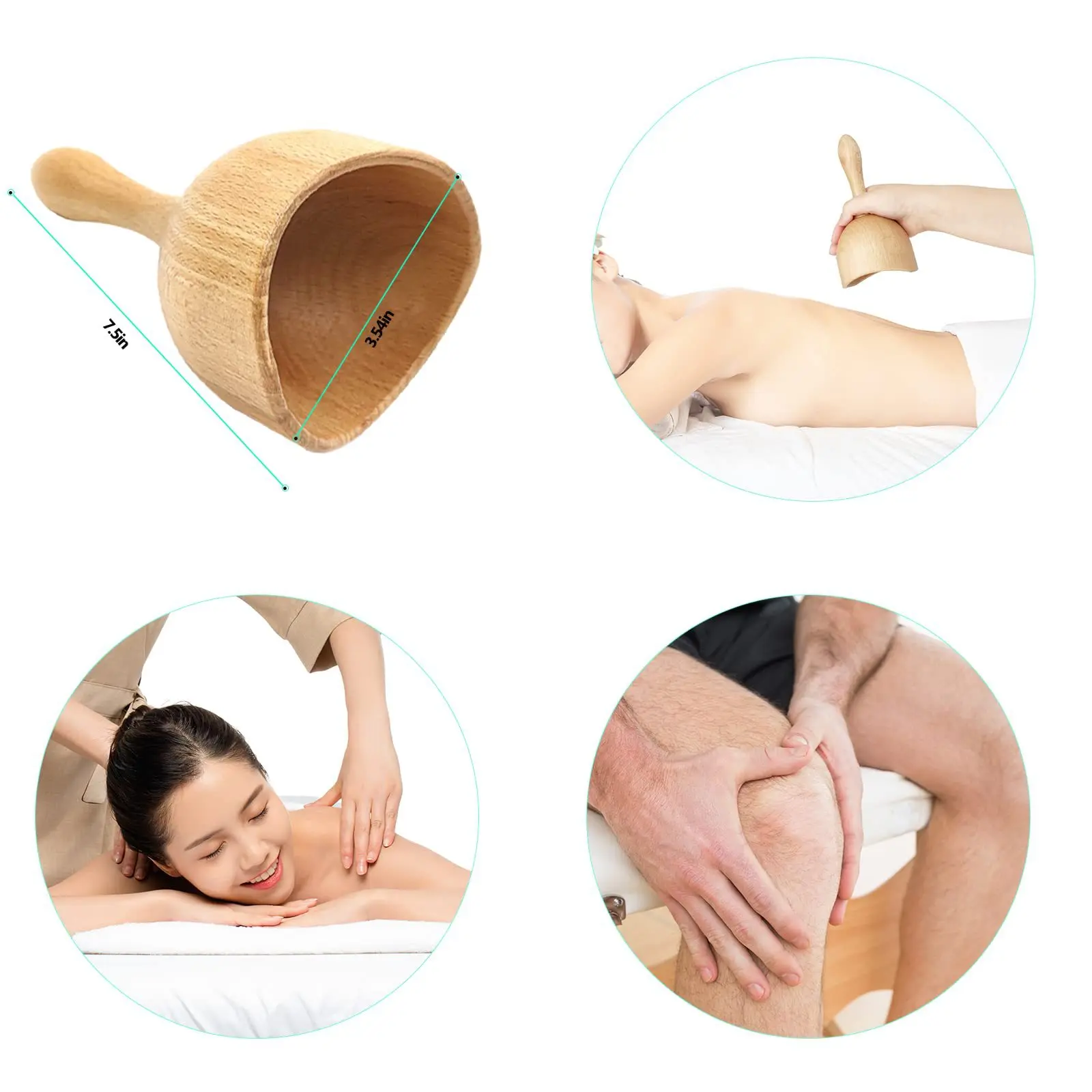 Holz Massage Set Zur Schmerztherapie Und Gegen Cellulite Am Körper_voghion.com