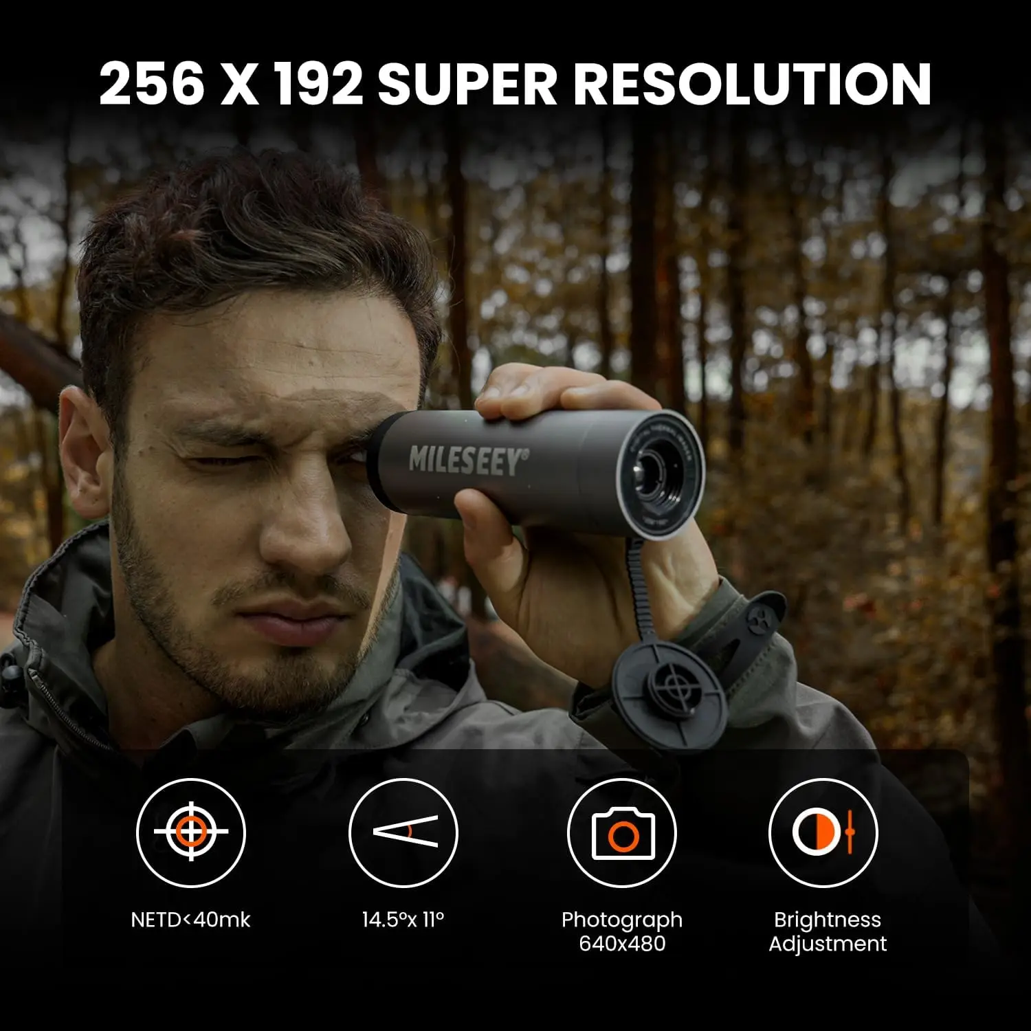 Thermal Monocular T-Recon Scout, 256x192 (25 Hz) TNV10 Aircraft Mg-Al Alloy Thermal Monocular, Handheld Thermal Imaging