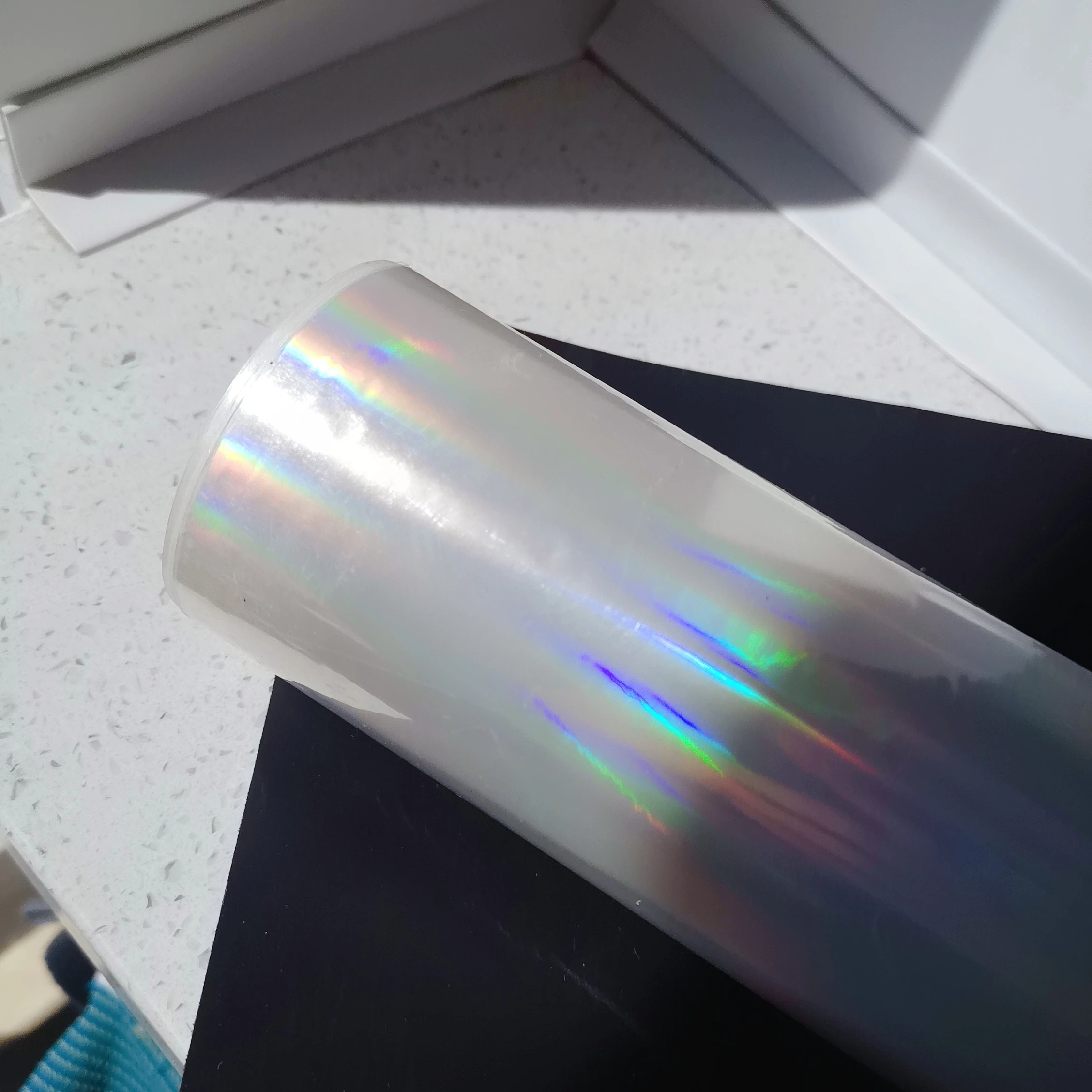 Hot Stamping Foil Film A3 Size Holographicy Plain Transparent On Paper or Plastic 32cm X 120m/Lot DIY Package Box