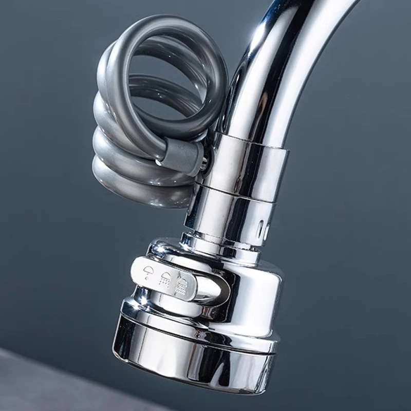 Description Picture 3 of itemKitchen Sink Faucet Sprayer Flexible Tap Extender, 3 Mode Adjustable Sink Faucet Extender with Hose, Faucet Accessories