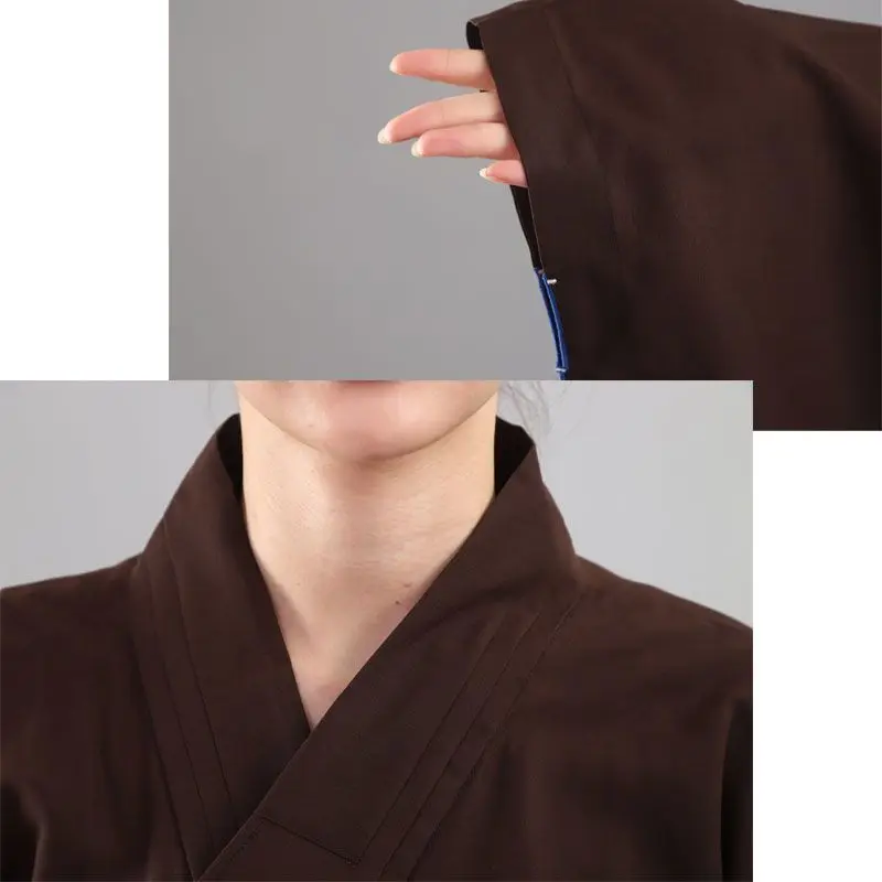 Shaolin Buddhist Monk Robes Costume Suit Chinese Kung Fu Uniform Gown Men Women Buddhist Clothing buddhist clothing