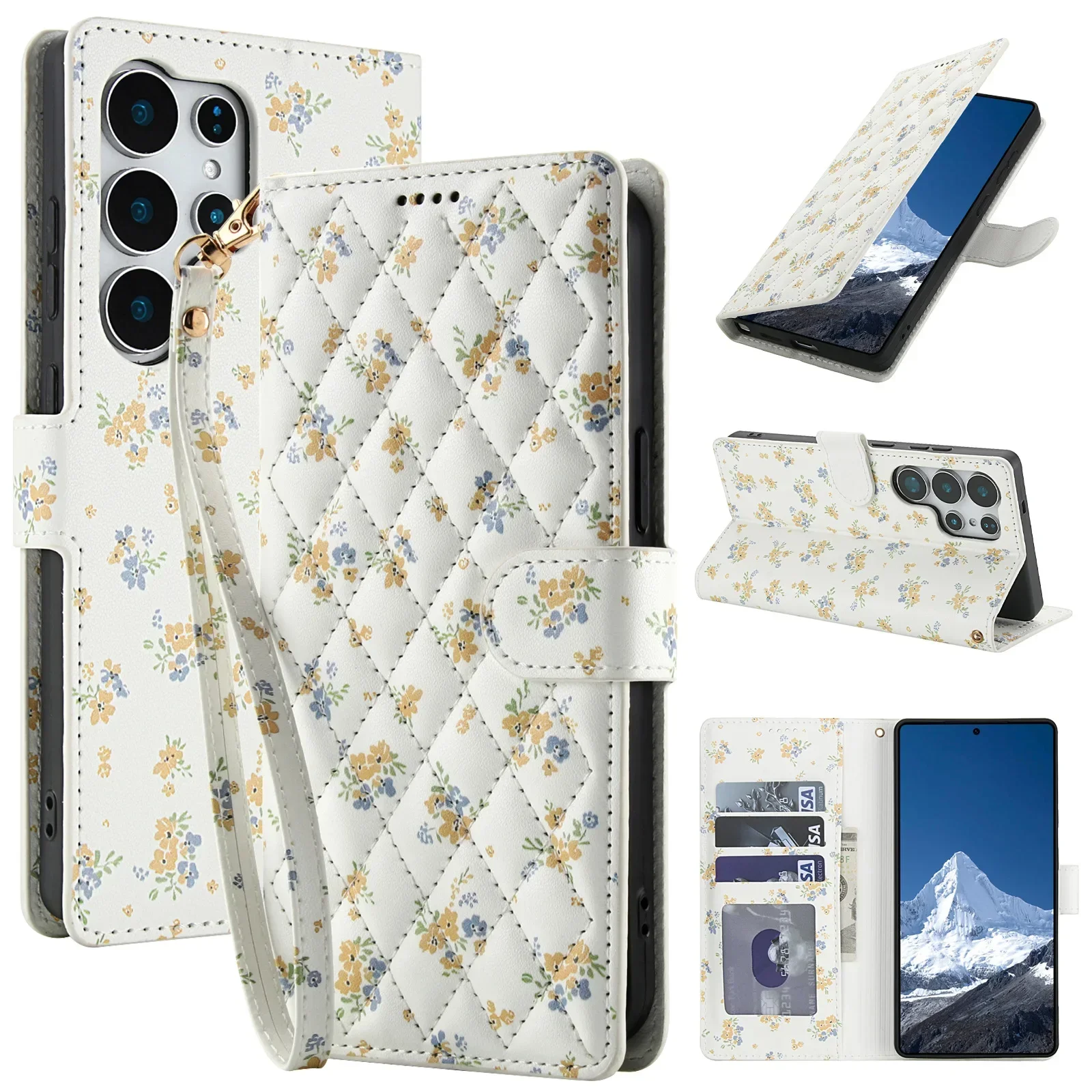 Luxurious Leather Wallet Phone Case