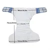 [Sigzagor]1 XL Adult Cloth Diaper Nappy Urinary Incontinence Pants Pocket Reusable Hook Loop ABDL Age Play Man 26.7in to 50.4in 6