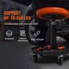 Adjustable Mechanics Rolling Creeper Seat Stool Tool Tray for Shop Garage 5