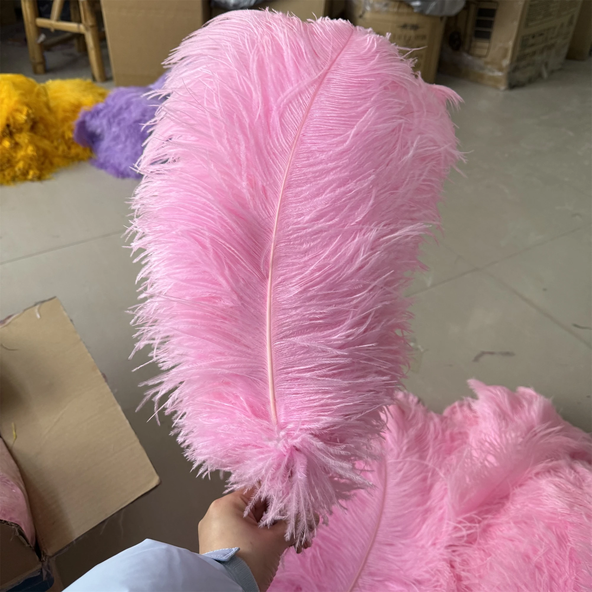 THARAHT Mix Colour Ostrich Feathers 24pcs Natural Bulk 10 - View #11