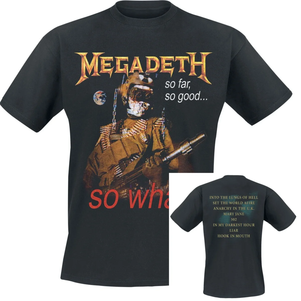 Neues Megadeth T-Shirt für Männer und Frauen, Vintage-Metal-Rock-Band-Grafik-T-Shirt, 100 % Baumwolle, Sommer-Streetwear-Top – Detail 5