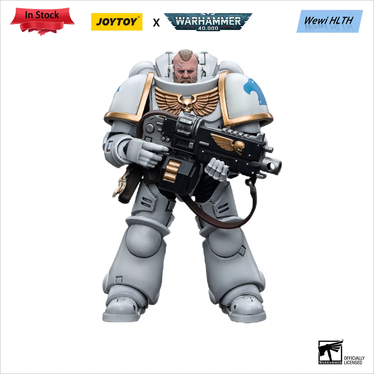 Joytoy Warhammer 40K 1/18 Action Figures Space Marines White Cons Intercessors 2 Anime Modello Militare Regalo Di San Valentino