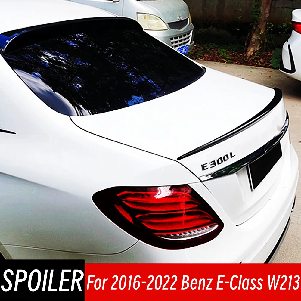 메르세데스 벤츠 E 클래스 W213, E200, E260, E300, 4 문짝 세단 2016-2022, 리어 트렁크 리드, 부츠 덕테일 스포일러 윙, 자동차 액세서리