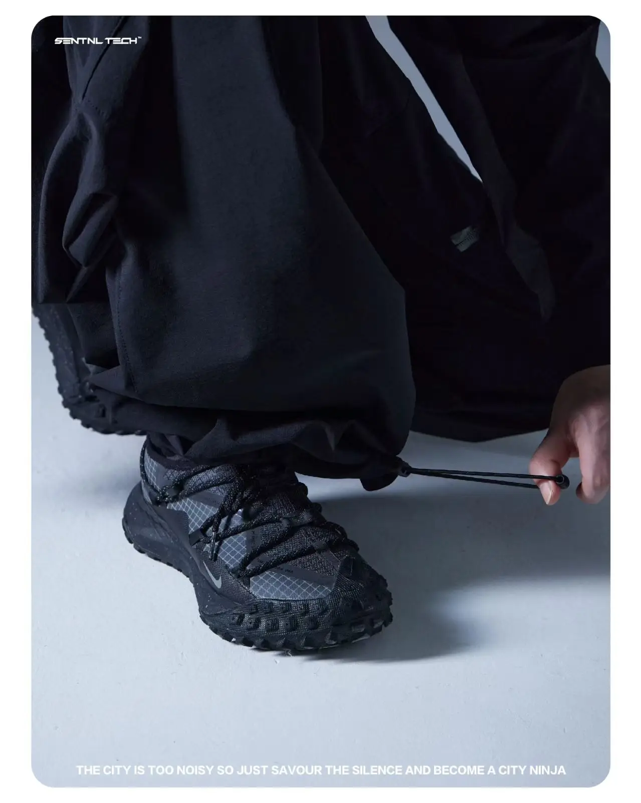 Silenstorm 25 aw Functional windbag low-waisted relaxed cargo wide-leg pants loose-fit multipocket leg op adjustment techwear