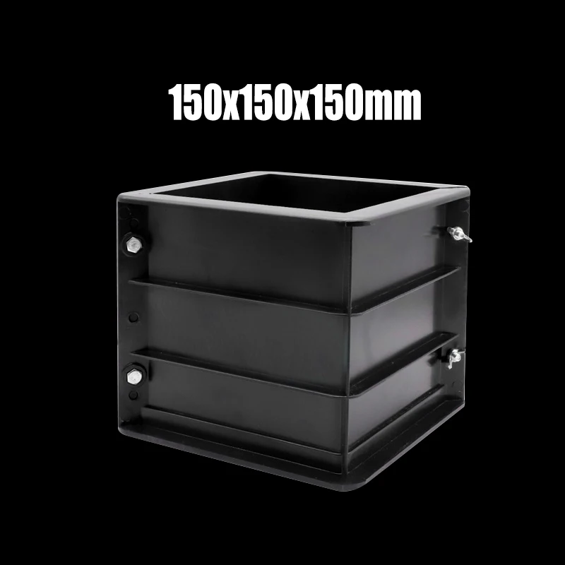 Detachable Black Abs Plastic 150X150X150Mm Concrete Test Module Compression Engineering Compression Test Mold