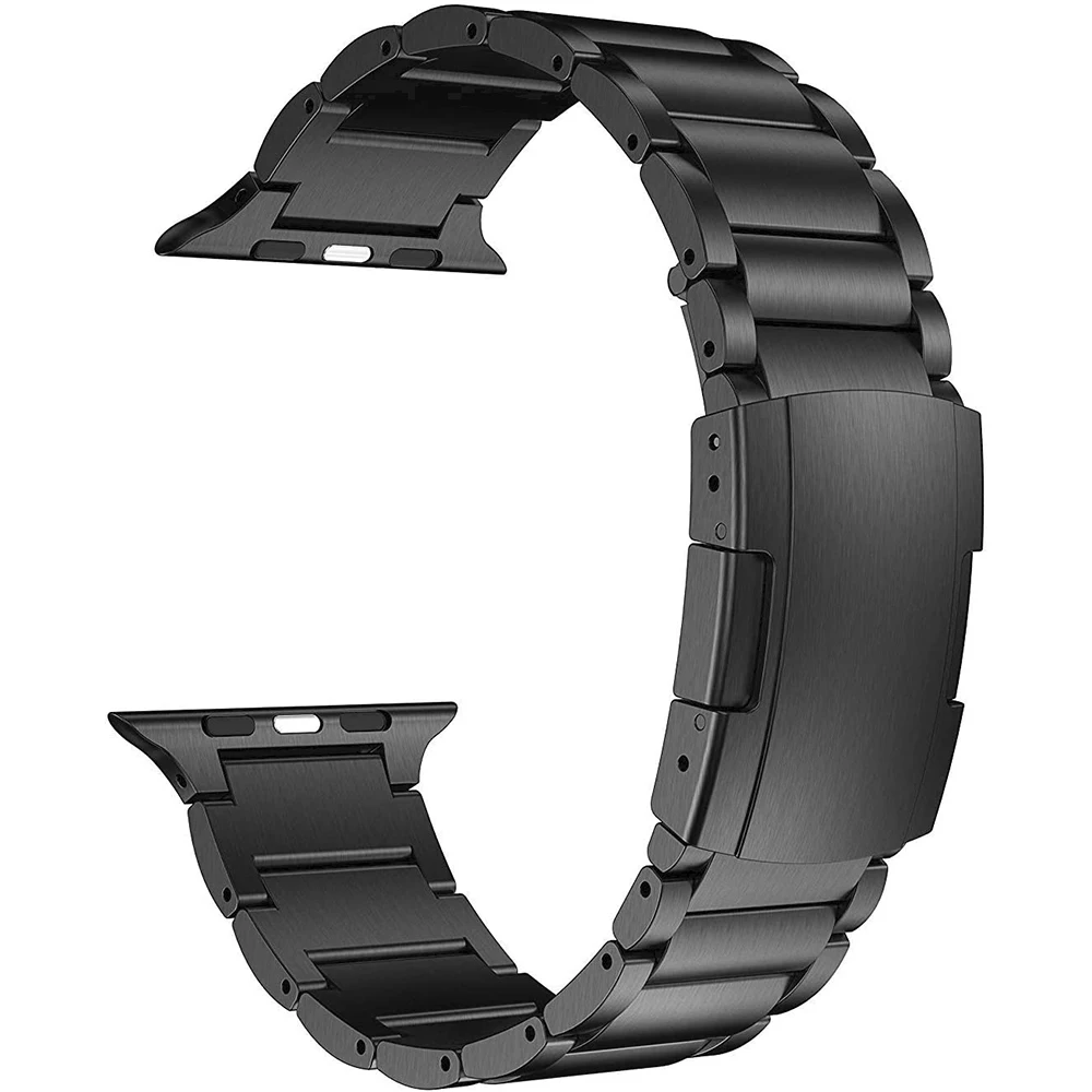 Titanium Metal Strap For Apple Watch Band Ultra 49mm 45mm 41mm 44mm 40mm 42mm 38mm Quick Release Wristband iWatch 9 8 7 6 5 3 SE